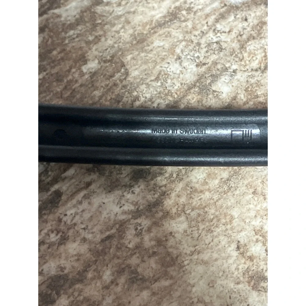 IKEA 17535 Black Nylon Cooking Spoon Made in Sweden Slotted Handle 9.75 inch